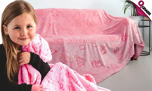 Festive Glow-In-The-Dark Blanket!